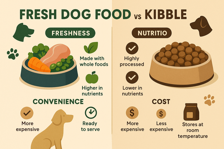 Fresh Dog Food vs Kibble: What Every Pet Parent Should Know