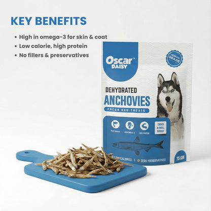 Key benefits of Oscar Daisy Anchovy Dog Treats